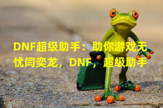 DNF超级助手：助你游戏无忧闫奕龙，DNF，超级助手