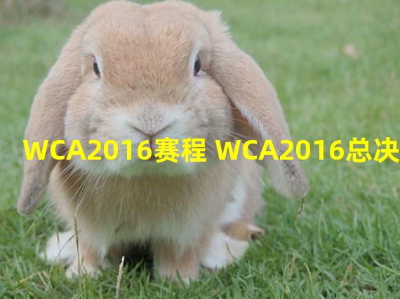 WCA2016赛程 WCA2016总决赛时间表